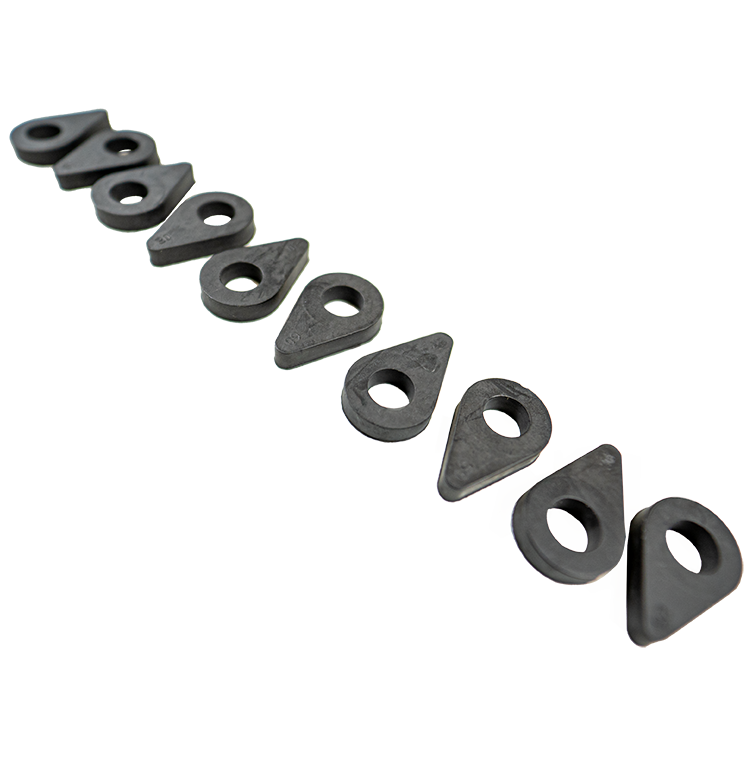 Rubber teardrop coil washers (10 Pack)