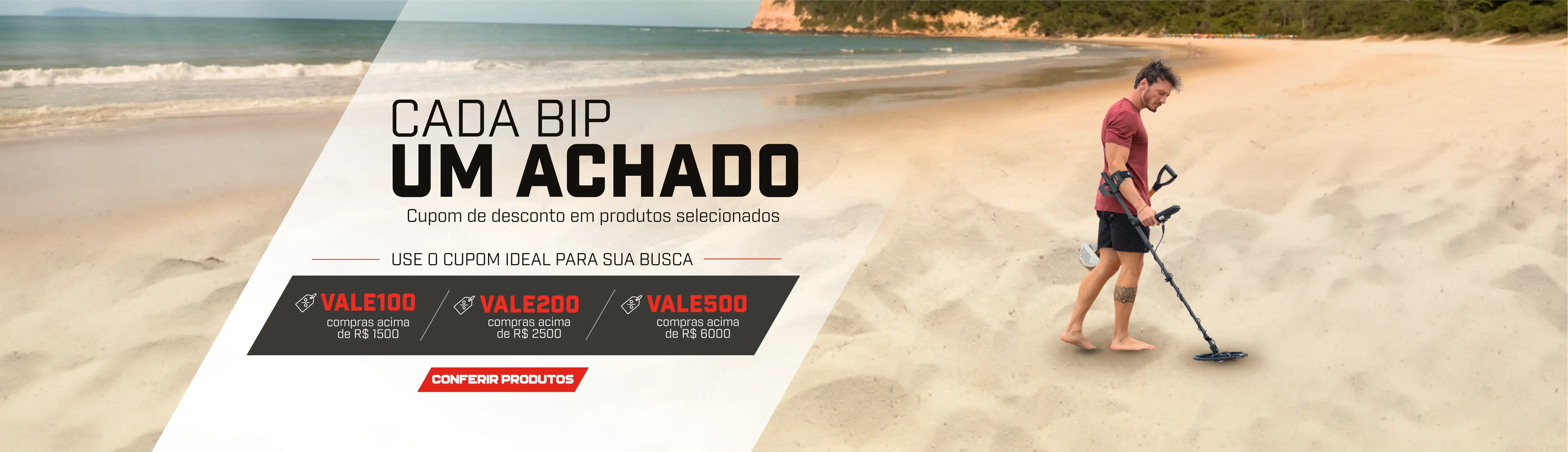 Cada bip um achado - VALE100, VALE200, VALE500